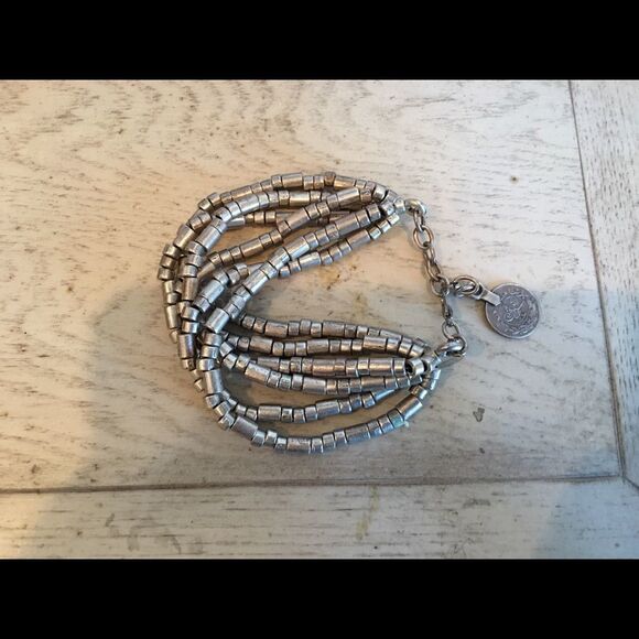 Silpada SILVER CYLINDER Streamer Bracelet! - Picture 3 of 16
